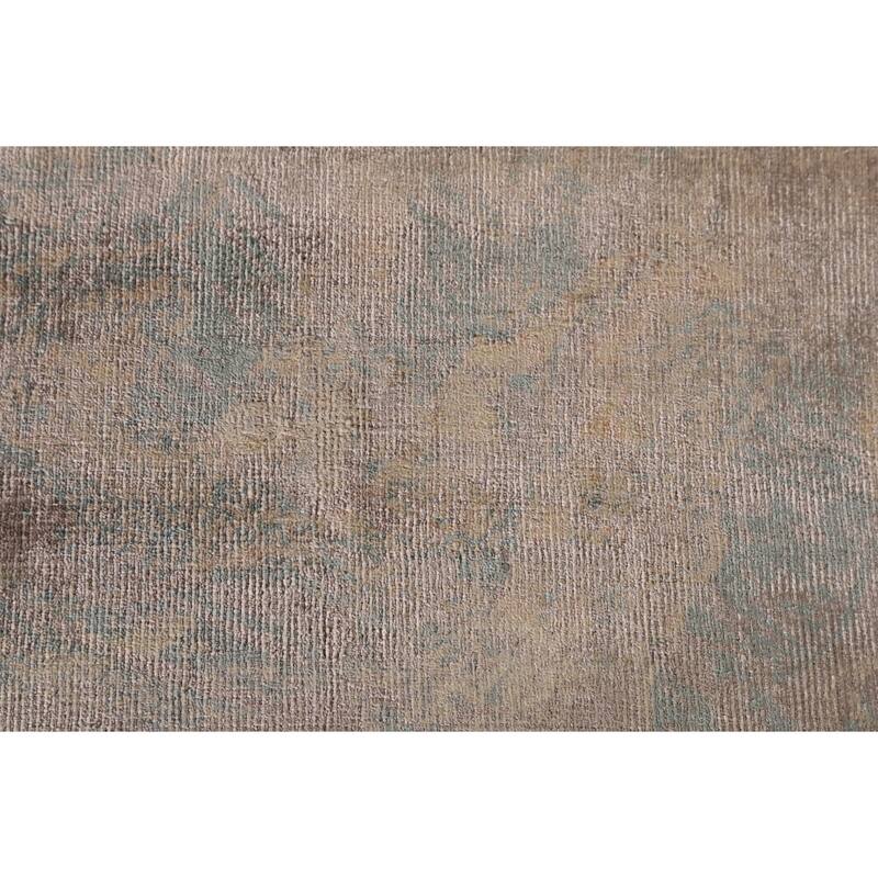 All-Over Abstract Modern Area Rug Handmade Wool Carpet - 5'1" x 7'11"