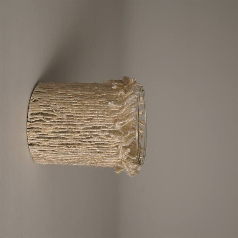 Glass Textured Votive Candle Holder - 5" - Cream
