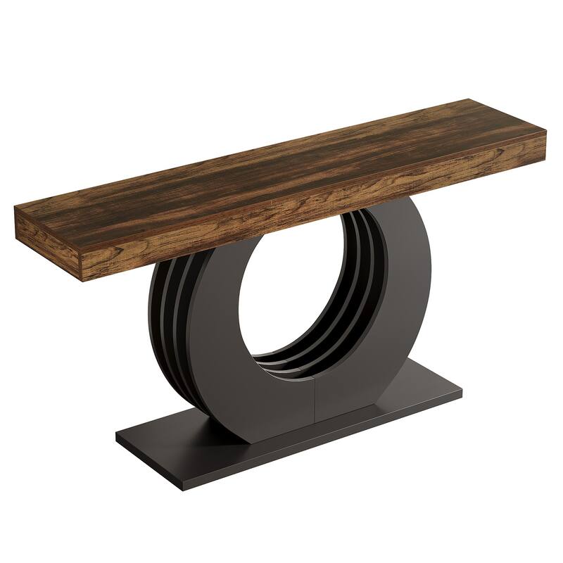 63" Console Table, Long Sofa Entryway Accent Table, Living Room Hallway Behind Sofa Table