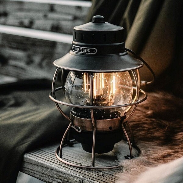 Barebones Railroad Lantern, Rechargeable Battery Camping Lantern
