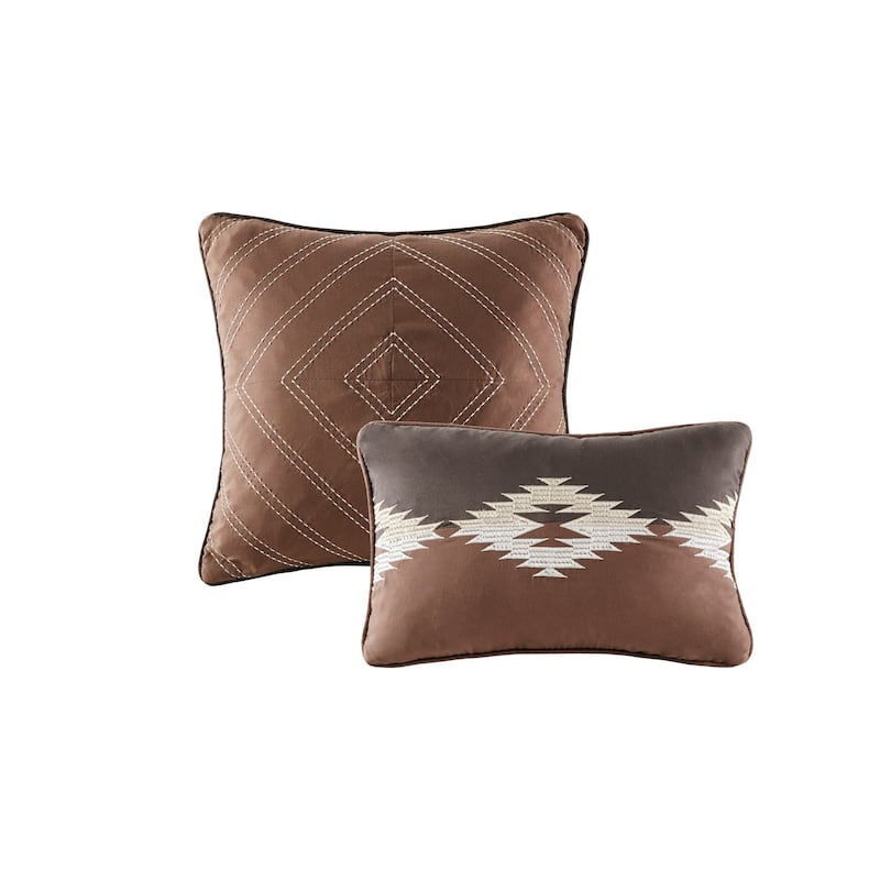 Woolrich Bitter Creek Grey/ Brown Oversized Comforter Set