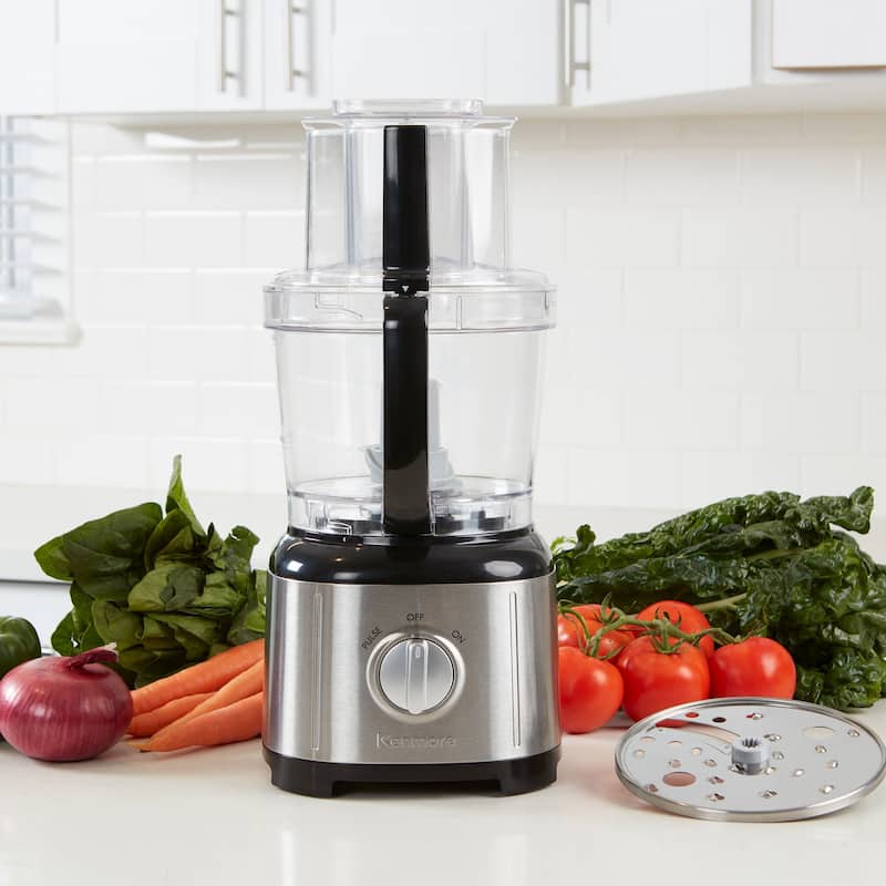 Kenmore 11-Cup Food Processor and Vegetable Chopper, Black & Silver
