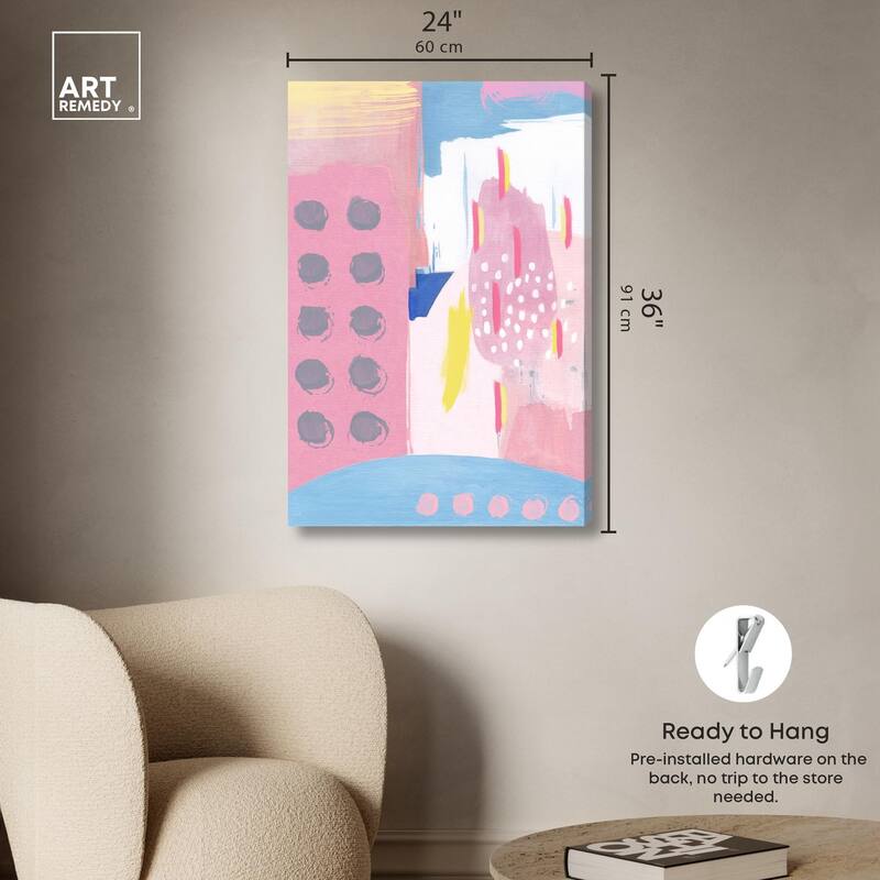 Doll Memories - Pretty blue Canvas by Art Remedy, Gallery Wrapped