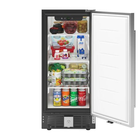 3 cu. ft. Mini Fridge in Stainless Steel without Freezer