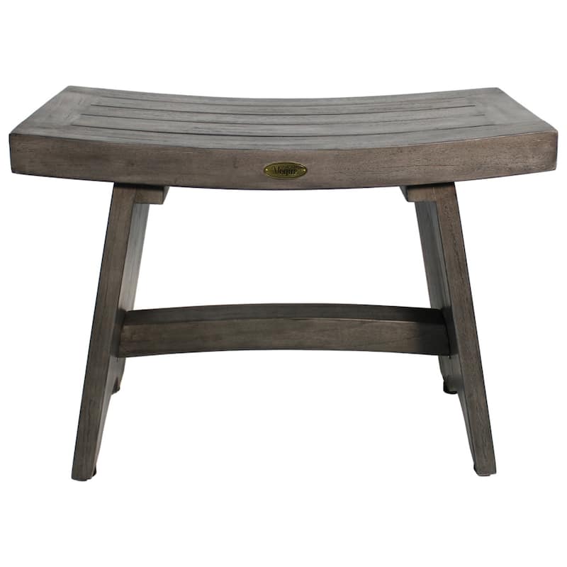 24", Antique Gray, Teak Shower Stool, Teak Shower Bench, Teak Shower Seat, Teak Bench Shower - 24