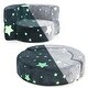 preview thumbnail 3 of 7, 2-in-1 Kids Sofa and Cushion with Luminous Star Design - 31.5" x 25" x 16"