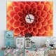 preview thumbnail 1 of 4, Designart 'Brown Flower with Dense Petals' Oversized Modern Wall CLock 40 in. wide x 30 in. high