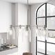 preview thumbnail 1 of 7, Hunter Lochemeade 5 Light Chandelier - Dining Room, Living Room, Entry - Modern Farmhouse, Industrial, Contemporary Brushed Nickel