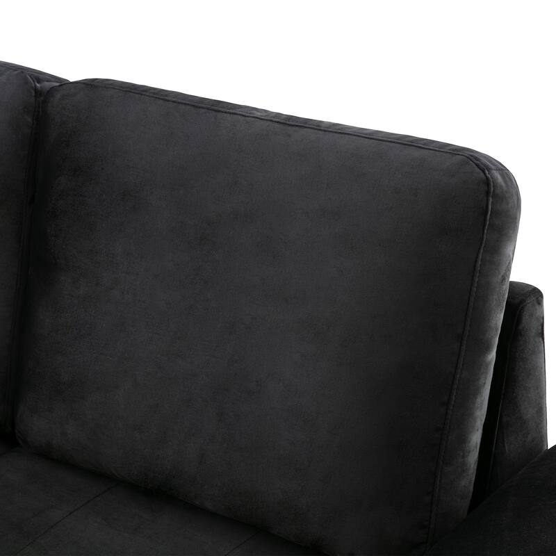 L-Shaped Corner Sectional Sofa Bed with Storage and USB Charging