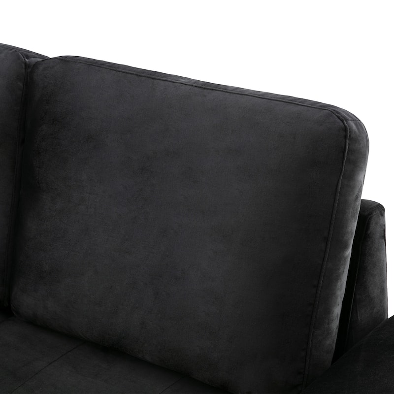 Roomfitters Sleeper Sectional Sofa, L-Shape Corner Couch Sofa Bed with Storage Ottoman, Hidden Arm Storage, and USB Charging
