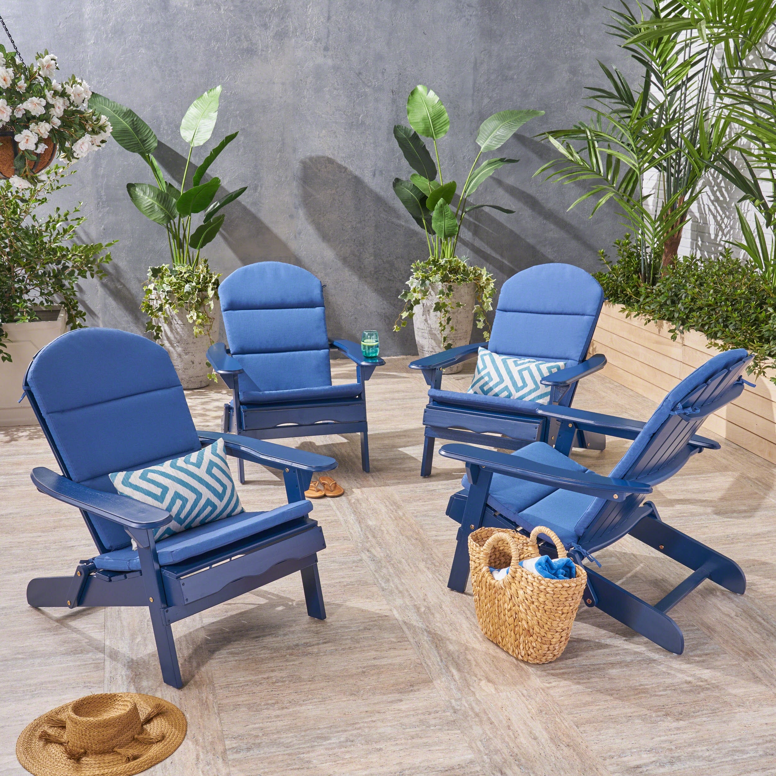 Malibu outdoor adirondack rocking chair by christopher knight home sales