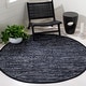 preview thumbnail 73 of 158, SAFAVIEH Handmade Rag Rug Vistiana Flatweave Cotton Rug 4' Round - Black - Round