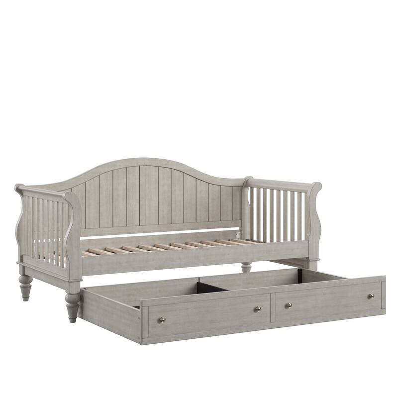 Wallace Traditional Wood Slat Daybed and Trundle by iNSPIRE Q Classic