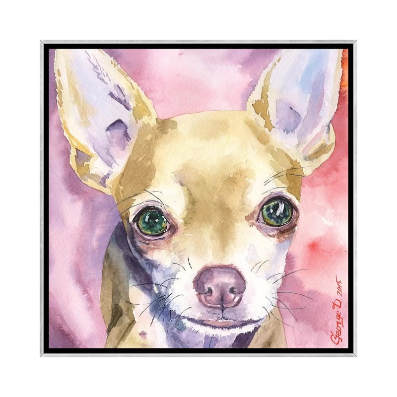 iCanvas "Chihuahua" by George Dyachenko Framed