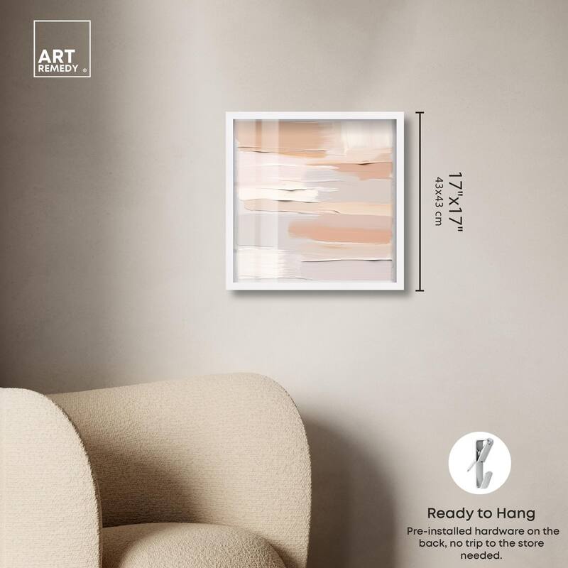 Roseate Cream Tones I Shadowbox by Art Remedy