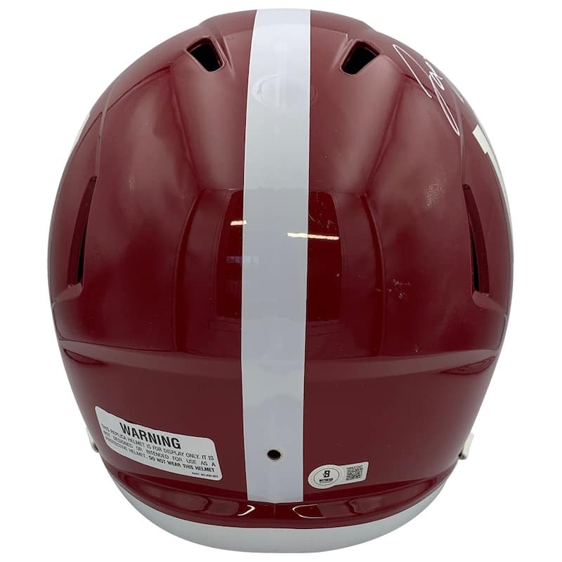 Joe Namath Autographed Alabama Crimson Tide Signed Football Full Sized Replica Helmet Beckett COA - 8'6" x 11'6"