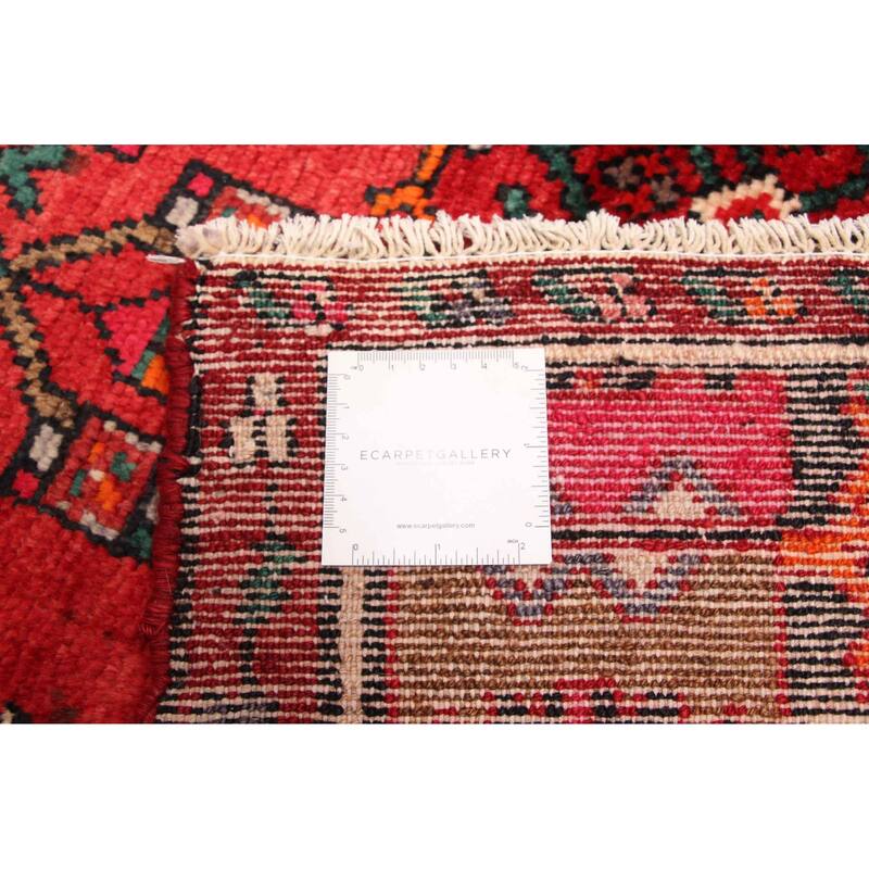 ECARPETGALLERY Hand-knotted Andelz Red Wool Rug - 4'5 x 8'2