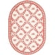 preview thumbnail 92 of 98, SAFAVIEH Handmade Chelsea Aubree French Country Trellis Wool Rug 4'6" x 6'6" Oval - Ivory/Rose - Oval