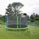 preview thumbnail 2 of 6, 12FT Trampoline with Slide,Swings,Basketball Hoop and Ladder