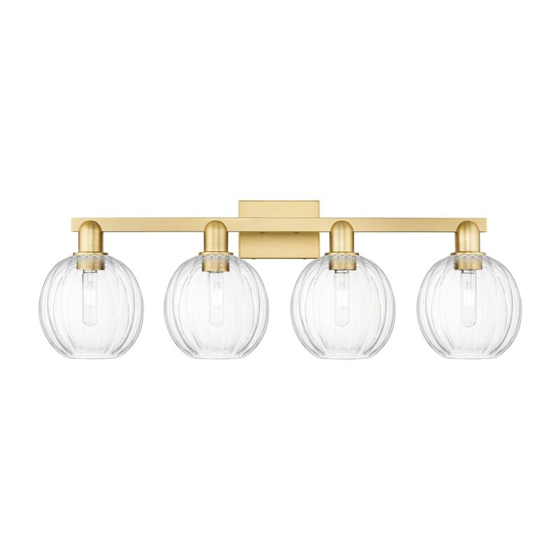 Innovations Lighting Downtown Urban - Preston - 4 Light 36" Globe Shade Bath Vanity Light