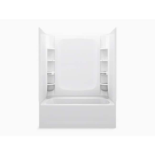 Sterling 71420120-0 STORE+ 60" x 32" Vikrell Alcove Bath/Shower with