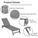 preview thumbnail 4 of 5, Outdoor 2-Pcs Set Lounge Chairs, Position Adjustable Aluminum Recliner
