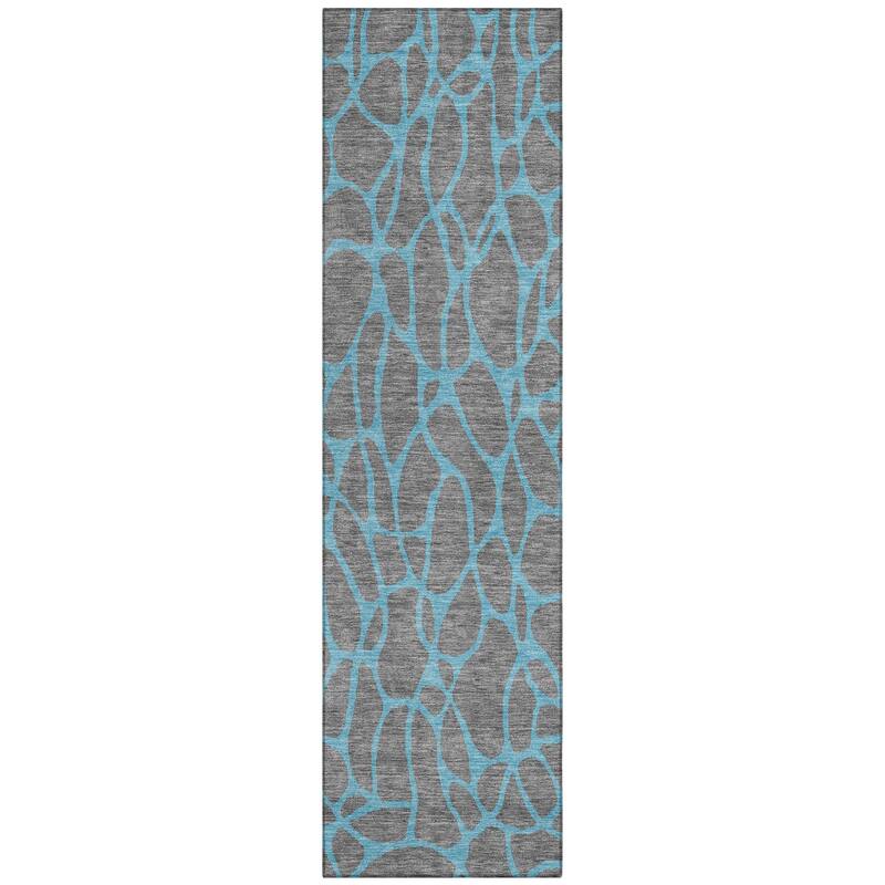 Machine Washable Indoor/ Outdoor Contemporary Chantille Rug