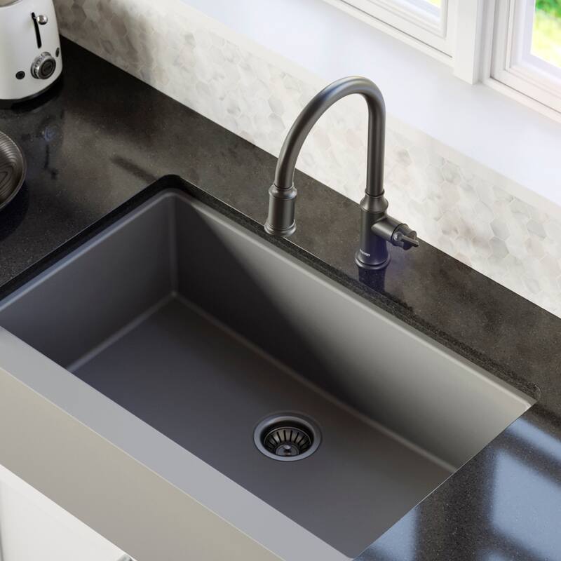 Karran Auburn One-Handle Pull Down Dual Function Sprayer Kitchen Faucet