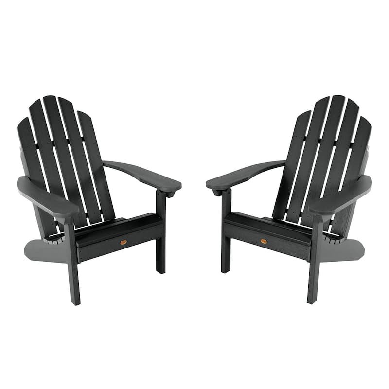 Set of 2 Highwood Classic Westport Adirondack Chairs - Black