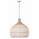 preview thumbnail 1 of 3, Zanzibar 6 Light Soft Gold Chandelier - 26"W x 25.25"H x 26"D