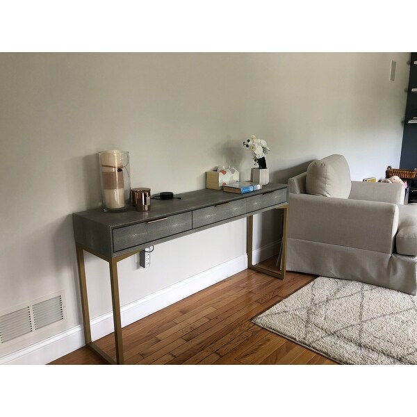 Pesce Shagreen Console Overstock 25776408