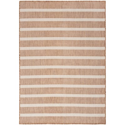 Nourison Selerno Indoor/Outdoor Striped Area Rug.