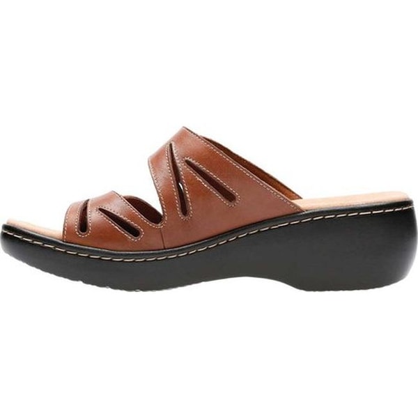 Delana Liri Slide Dark Tan 