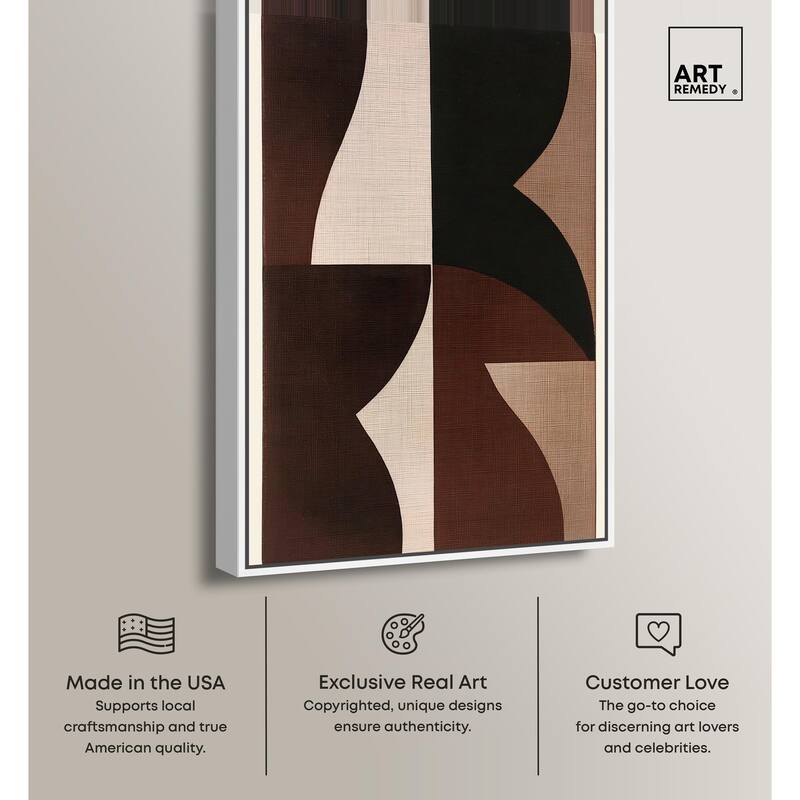 Quartet in Brown II Canvas by Art Remedy