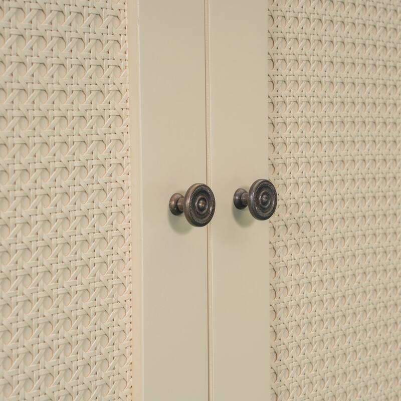 Space-Saving Full Size Murphy Bed with Drawers and USB Charging, Gold Finish