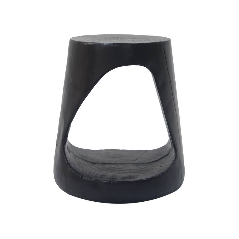 14.5" Modern Round Side Table with Stable Wide Base for Living Room or Bedroom