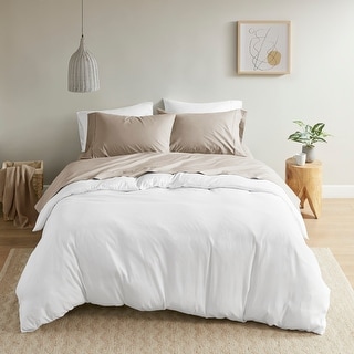 Madison Park 200 Thread Count Relaxed Cotton Percale Sheet Set