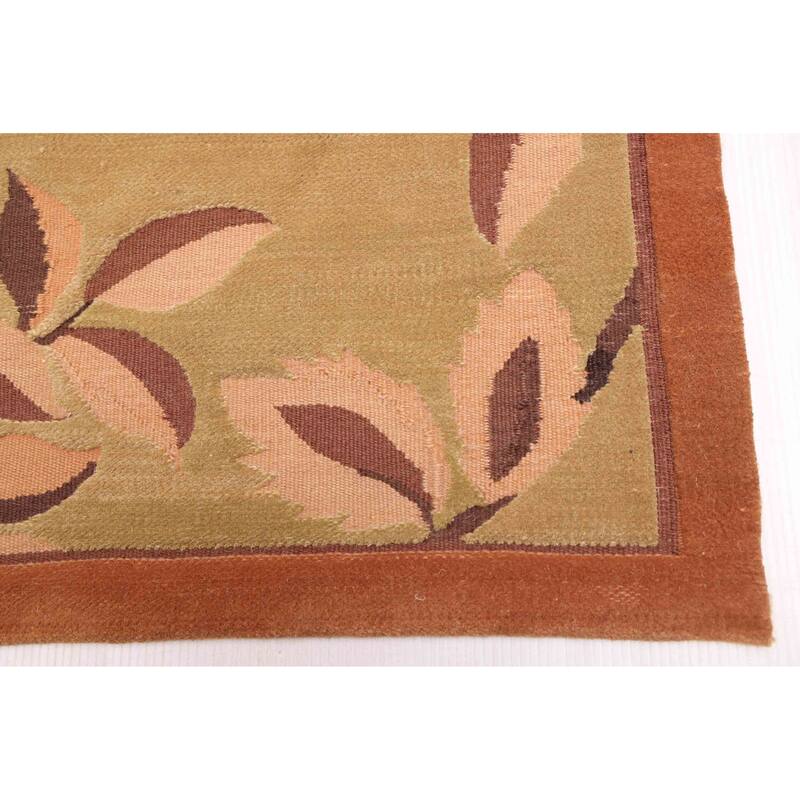 ECARPETGALLERY Hand-knotted Opulence Olive Wool Rug - 6'1 x 9'0