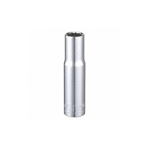 West Socket Westward Socket, Steel, Chrome, 10 mm 53YT88 - 1 Each - 10mm - Bed Bath ...