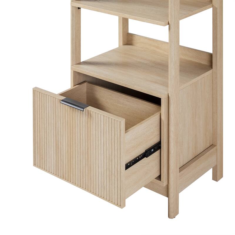 Middlebrook Designs 22" Narrow Bookshelf with Drawer
