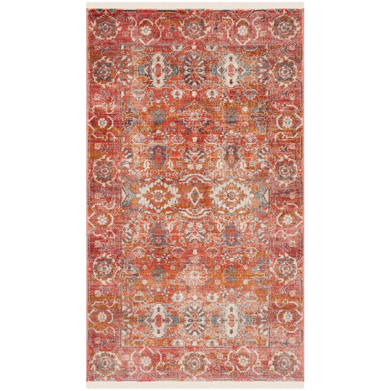 SAFAVIEH Vintage Boho Persian Groa Oriental Polyester Rug - 3' x 5' - Red/Orange