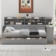 preview thumbnail 24 of 34, Twin Size Daybed All in One Daybed with Shelves Desk Drawers Grey - Twin