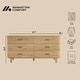 preview thumbnail 13 of 14, Manhattan Comfort Solara 68" Solid Wood Dresser (6-Drawer)
