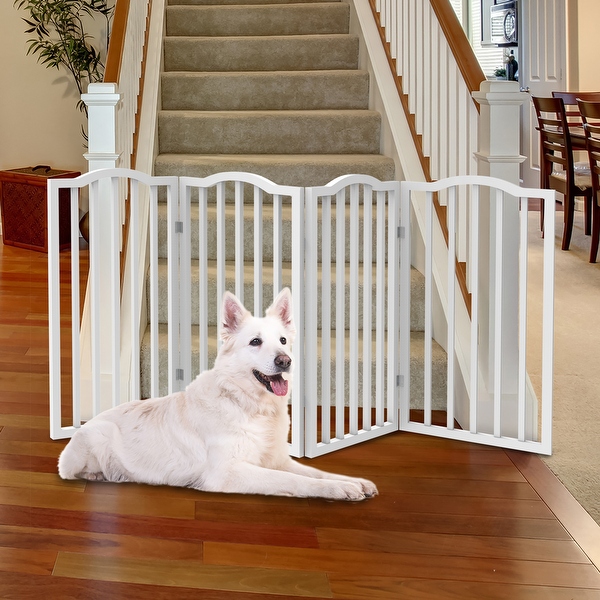 Petmaker 72 4 Panel Wooden Pet Gate