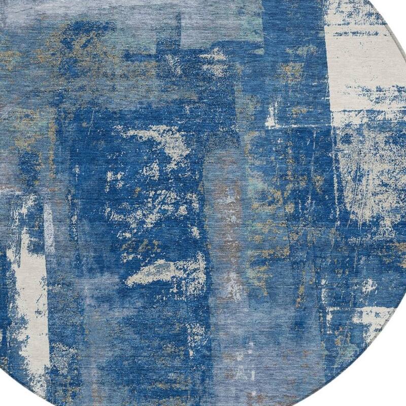 HomeRoots Abstract Transitional Rectangle Outdoor Rug