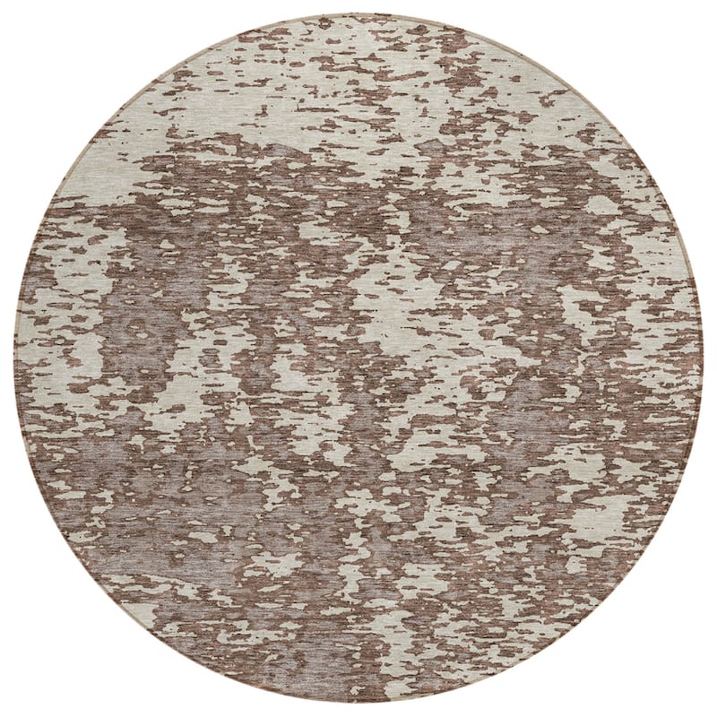 HomeRoots Abstract Transitional Rectangle Outdoor Rug