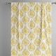 preview thumbnail 6 of 5, Exclusive Fabrics Sandlewood Gold Printed Cotton Tie-Up Window Shade (1 Panel) - 46 X 63