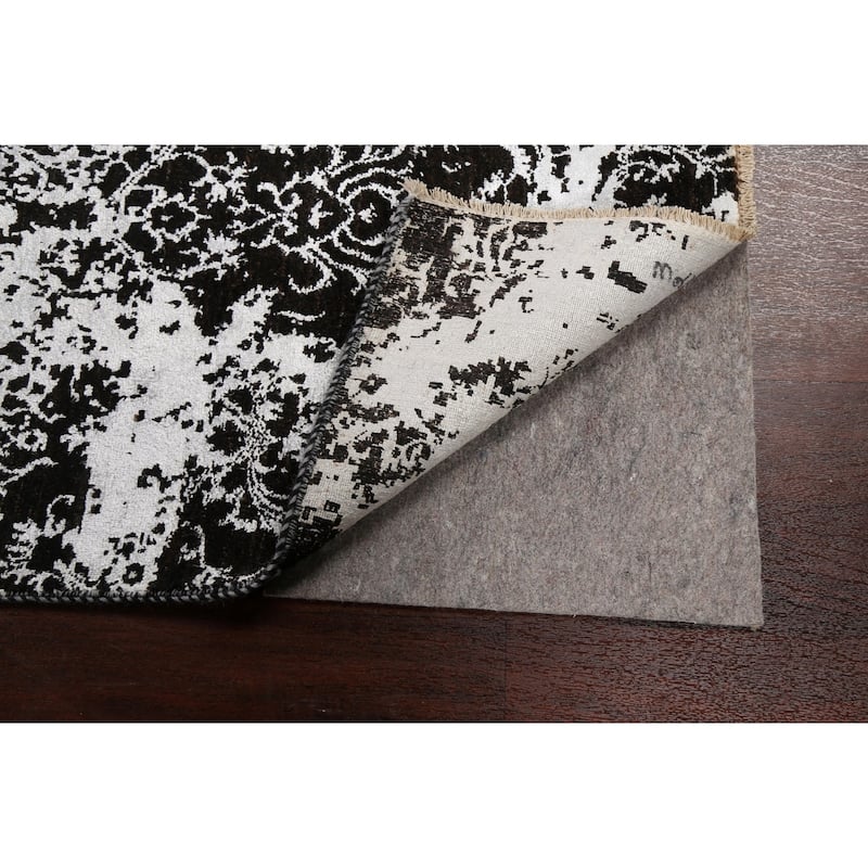 Wool/ Silk Distressed Abstract Oriental Staircase Runner Rug Handmade - 2'8" x 10'5"