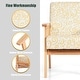 preview thumbnail 6 of 20, Costway Modern Accent Armchair Upholstered Lounge Chair w/Rubber Wood - 25'' x 26.5'' x 32''