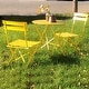 preview thumbnail 2 of 11, 3pc Metal Folding Bistro Set, Weather-Resistant Outdoor/Indoor Conversation Set for Patio, Yard, Garden